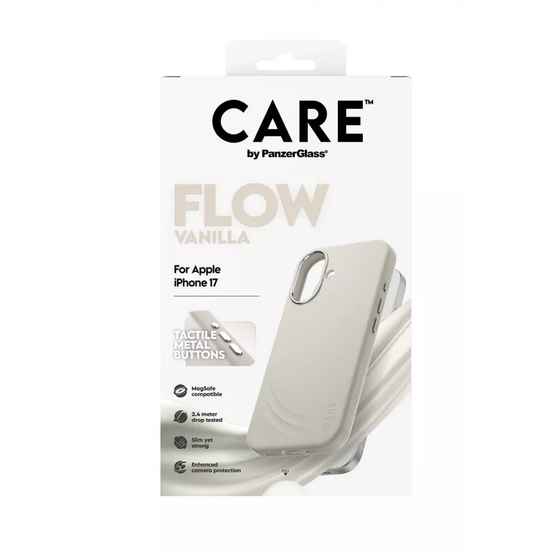 Puzdro PanzerGlass CARE by ® Feature FLOW Case Vanilla w. MagSafe iPhone 17
