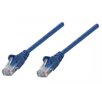 Intellinet sieťový patch kábel, Cat6, 0,25 m, modrá, meď, S/FTP, LSOH / LSZH, PVC, RJ45, pozlátené kontakty, ochrana západky, ochranná manžeta proti zlomeniu, doživotná záruka