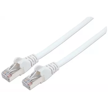 Intellinet sieťový patch kábel, Cat6, 7,5 m, biela, meď, S/FTP, LSOH / LSZH, PVC, RJ45, pozlátené kontakty, ochrana proti zlomeniu bez západky, doživotná záruka