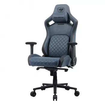 Univerzálna herná stolička Cougar CGR-DSF-BUB — čalúnené sedadlo, max. zaťaženie 150 kg, B760 x T690 x H1295 mm, navy