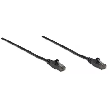 Intellinet sieťový patch kábel, kat. 6, 10 m, čierny, CCA, U/UTP, PVC, RJ45, pozlátené kontakty, bez západky, zalievaná odľahčovacia pružina, doživotná záruka