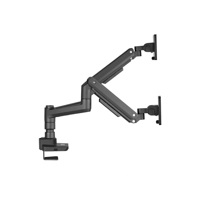 Equip 17-35 palcov Heavy-Duty dvojitý držiak monitora na stôl, čierny