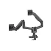 Equip 17-35 palcov Heavy-Duty dvojitý držiak monitora na stôl, čierny