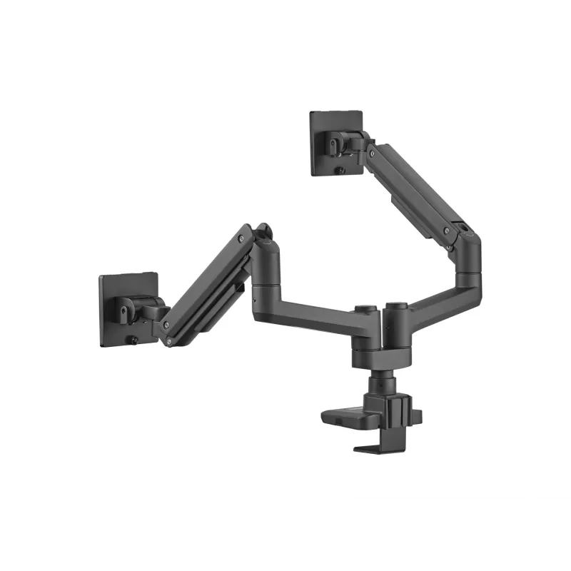 Equip 17-35 palcov Heavy-Duty dvojitý držiak monitora na stôl, čierny