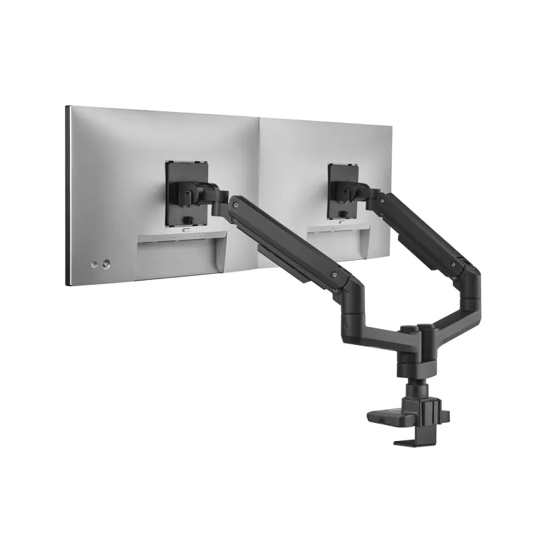 Equip 17-35 palcov Heavy-Duty dvojitý držiak monitora na stôl, čierny