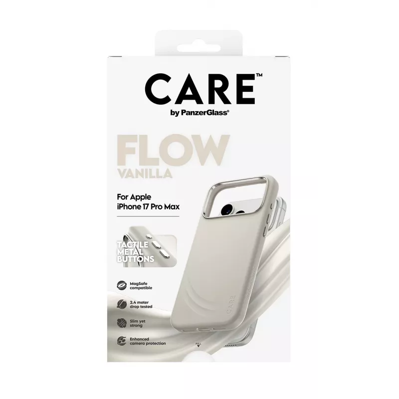 Puzdro PanzerGlass CARE by ® Feature FLOW Case Vanilla s MagSafe iPhone 17 Pro Max