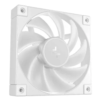 12 cm DeepCool FD12 ARGB počítačový ventilátor do skrine, biela, 400–2050 RPM, hydraulické ložisko