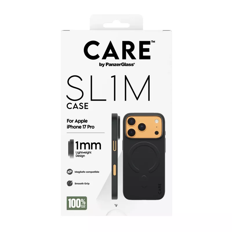 Ochranné puzdro PanzerGlass CARE™ SL1M s MagSafe pre iPhone 17 Pro – čierna