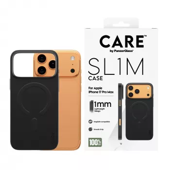 Puzdro na telefón PanzerGlass CARE™ SL1M čierna s MagSafe pre iPhone 17 Pro Max