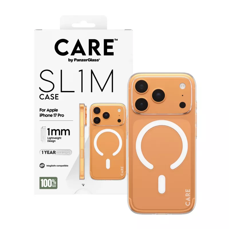 PanzerGlass CARE SL1M transparentné MagSafe puzdro pre iPhone 17 Pro