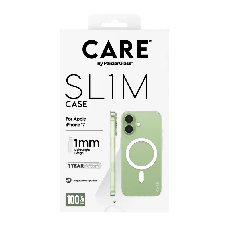 Ochranné puzdro PanzerGlass CARE™ SL1M puzdro transparentná s MagSafe pre iPhone 17