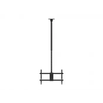 Stropný držiak Dual zadný k zadnému pre 43 palcov–86 palcov obrazovky EQUIP, náklon -20–5°, otáčanie ±180°, VESA 200x200–600x400, max. zaťaženie 100 kg, čierny