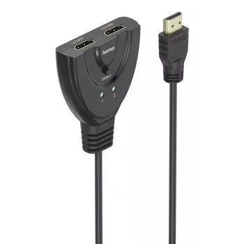 Hama 4K HDMI 2x1 prepínač, 2x HDMI konektor samica - 1x HDMI konektor samec