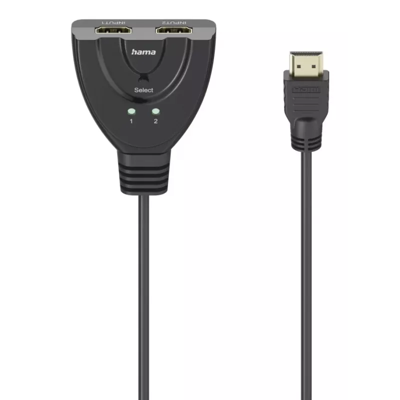 Hama 4K HDMI 2x1 prepínač, 2x HDMI konektor samica - 1x HDMI konektor samec