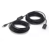Techly IUSB-REP220TY3 USB kábel USB 2.0 20 m USB A čierny