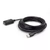 Techly IUSB-REP220TY3 USB kábel USB 2.0 20 m USB A čierny
