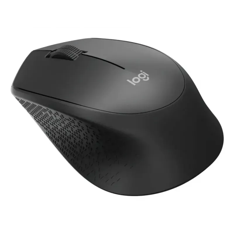 Logitech myš M330 SILENT PLUS — RF bezdrôtová, pre pravákov, 1000 DPI, 3 tlačidlá, koliesko, čierna, na batérie
