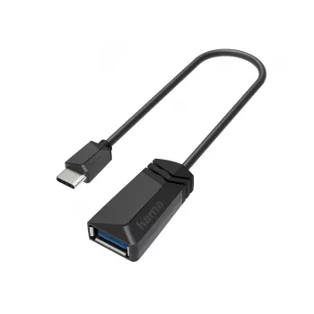 Hama 00200312 adaptér USB Type-A USB Type-C čierny