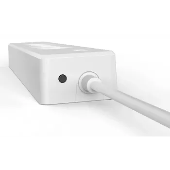 Hama 00176628 predlžovací napájací kábel 1,7 m 4 AC zásuvky interiér biely