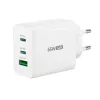 j5create JUP3365E-EN 65W GaN USB-C® 3-portová nabíjačka, interiérová, AC, biela