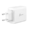 j5create JUP3365E-EN 65W GaN USB-C® 3-portová nabíjačka, interiérová, AC, biela