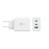 j5create JUP3365E-EN 65W GaN USB-C® 3-portová nabíjačka, interiérová, AC, biela