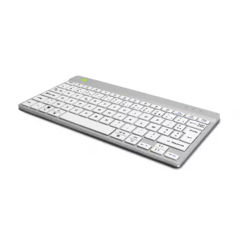 R-Go Tools ergonomická klávesnica R-Go Compact Break, kompaktná klávesnica so softvérom na prestávky, AZERTY (FR), Bluetooth, biela