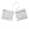 R-Go Tools ergonomická klávesnica R-Go Split Break so softvérom na prestávky, ergonomická delená klávesnica, AZERTY (FR), Bluetooth, biela