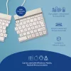 R-Go Tools ergonomická klávesnica R-Go Split Break so softvérom na prestávky, ergonomická delená klávesnica, AZERTY (FR), Bluetooth, biela