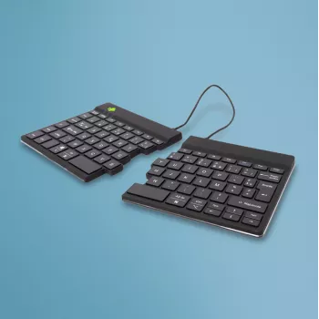 R-Go Tools ergonomická klávesnica R-Go Split Break so softvérom na prestávky, ergonomická delená klávesnica, AZERTY (FR), Bluetooth, čierna