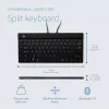 R-Go Tools ergonomická klávesnica R-Go Split Break so softvérom na prestávky, ergonomická delená klávesnica, AZERTY (FR), Bluetooth, čierna