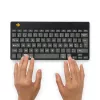 R-Go Tools ergonomická klávesnica R-Go Compact Break, kompaktná klávesnica so softvérom na prestávky, AZERTY (BE), Bluetooth, čierna