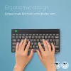 R-Go Tools ergonomická klávesnica R-Go Compact Break, kompaktná klávesnica so softvérom na prestávky, AZERTY (BE), Bluetooth, čierna