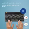 R-Go Tools ergonomická klávesnica R-Go Compact Break, kompaktná klávesnica so softvérom na prestávky, AZERTY (BE), Bluetooth, čierna