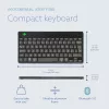 R-Go Tools ergonomická klávesnica R-Go Compact Break, kompaktná klávesnica so softvérom na prestávky, AZERTY (BE), Bluetooth, čierna