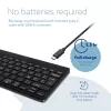 R-Go Tools ergonomická klávesnica R-Go Compact Break, kompaktná klávesnica so softvérom na prestávky, AZERTY (BE), Bluetooth, čierna