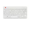 R-Go Tools ergonomická klávesnica R-Go Compact Break, kompaktná klávesnica so softvérom na prestávky, AZERTY (BE), Bluetooth, biela