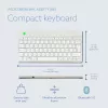 R-Go Tools ergonomická klávesnica R-Go Compact Break, kompaktná klávesnica so softvérom na prestávky, AZERTY (BE), Bluetooth, biela