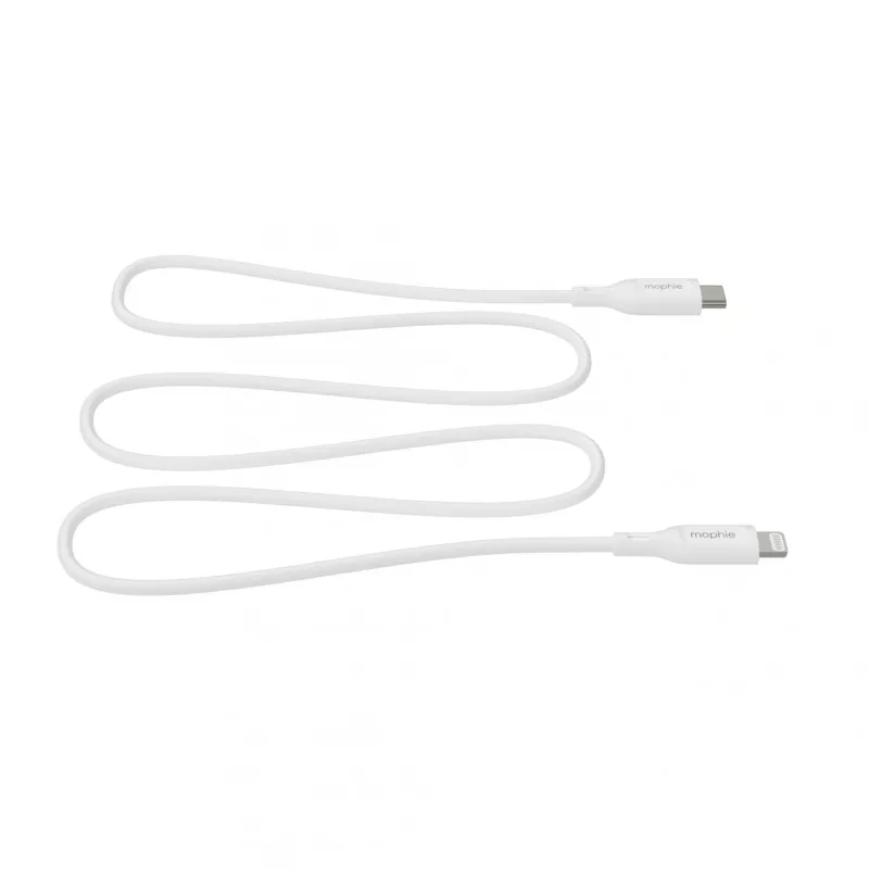 mophie essentials Lightning na USB-C | nabíjací kábel (1M) biela
