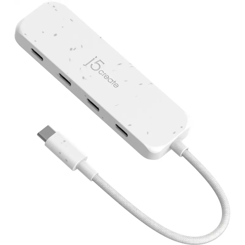 j5create ekologický USB-C na 4-portový Type-C Gen 2 hub