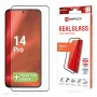 Ochranné sklo displeja e.v.i. Displex Full Cover (10H) pre Xiaomi 14 Pro, tvrdené sklo, Eco montážny rámik, čierna/transparentná