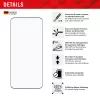 Ochranné sklo displeja e.v.i. Displex Full Cover (10H) pre Xiaomi 14 Pro, tvrdené sklo, Eco montážny rámik, čierna/transparentná