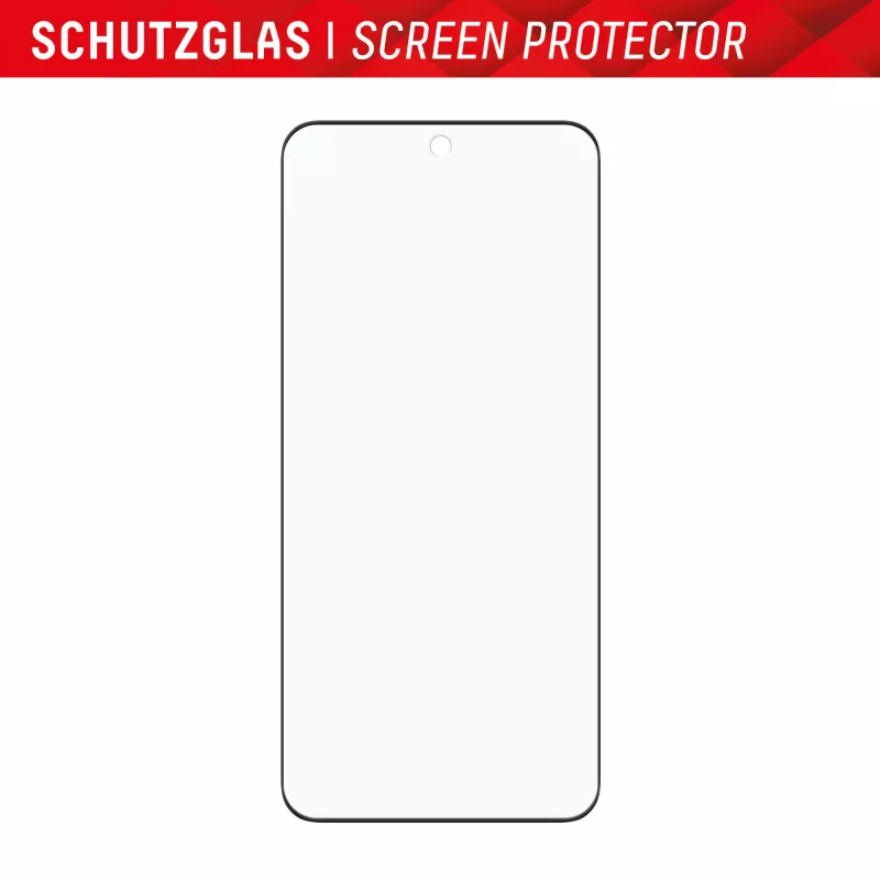 Ochranné sklo displeja e.v.i. Displex Full Cover (10H) pre Xiaomi 14 Pro, tvrdené sklo, Eco montážny rámik, čierna/transparentná