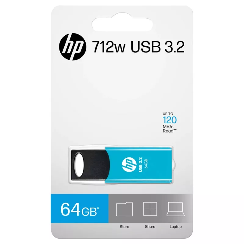 HP 712w USB kľúč 64 GB USB Type-A 3.2 Gen 1 (3.1 Gen 1) modrý