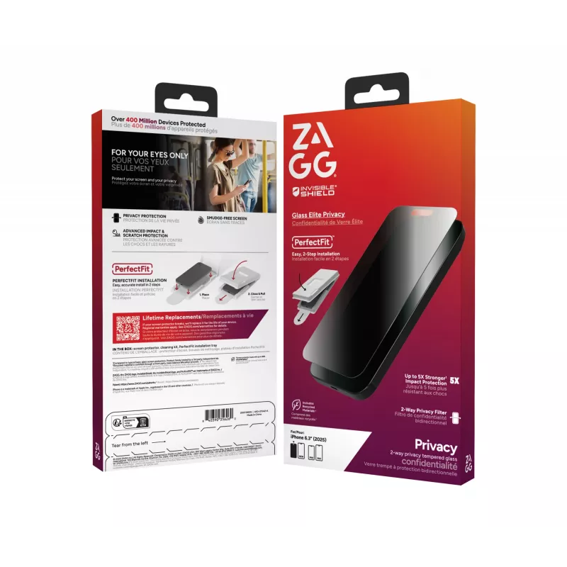 ZAGG InvisibleShield Glass Elite Privacy ochrana displeja pre Apple iPhone