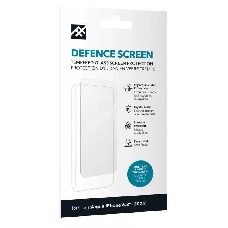 ZAGG Defence Glass pre iPhone 17, Apple, iPhone 17, odolný proti nárazu, odolný proti poškriabaniu, 1 ks