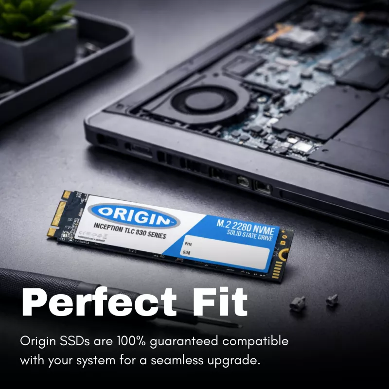 Origin Storage Inception SSD 512GB NVMe M.2 3D TLC 80mm, 512 GB, M.2, 2100 MB/s, 640 Gbit/s
