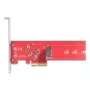 DeLOCK Interný M.2 adaptér 90889 PCIe 5.0 červená nehrdzavejúca oceľ