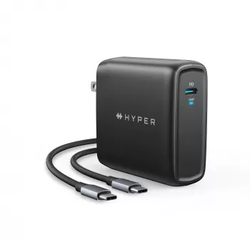 TARGUS 100W GaN AC nabíjačka pre notebook, smartfón, tablet – 1× USB-C, 2 m kábel, čierna