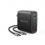 TARGUS 100W GaN AC nabíjačka pre notebook, smartfón, tablet – 1× USB-C, 2 m kábel, čierna